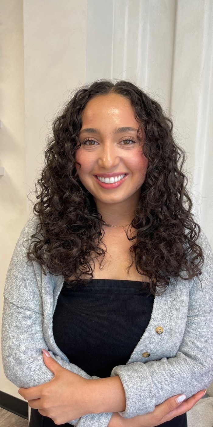 After a curly cut