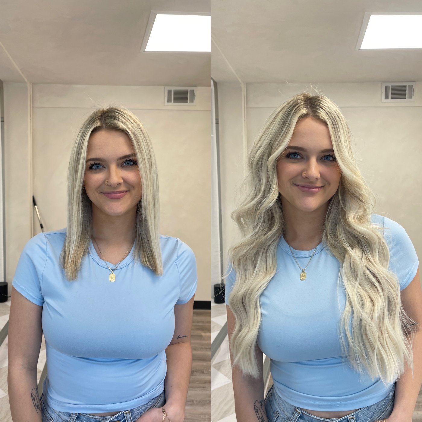 Hand-tied extension install, transformation