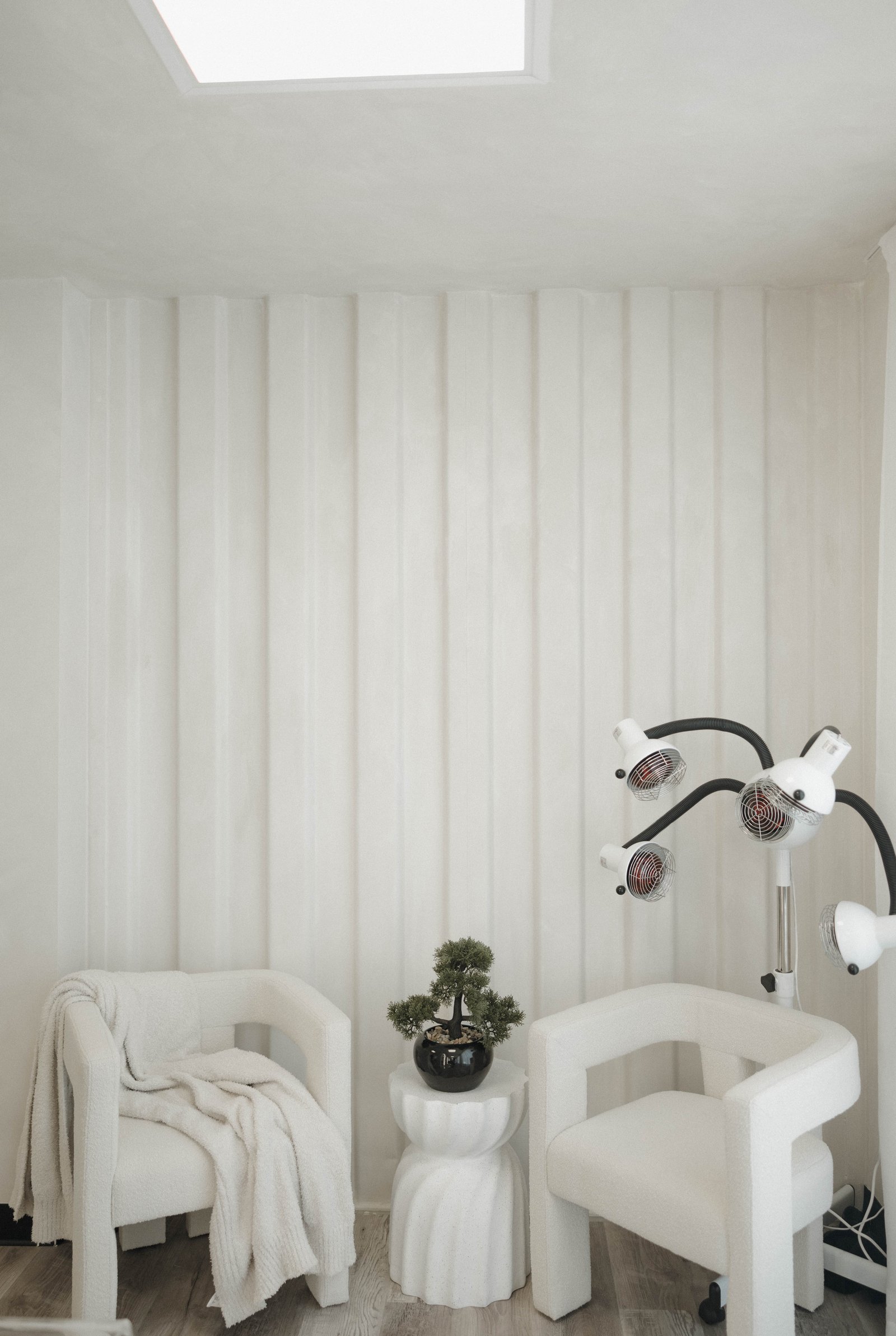 Treatment corner inside the salon
